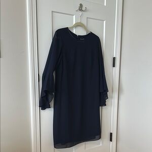 Vince Camuto Midnight Blue Long Sleeve Dress